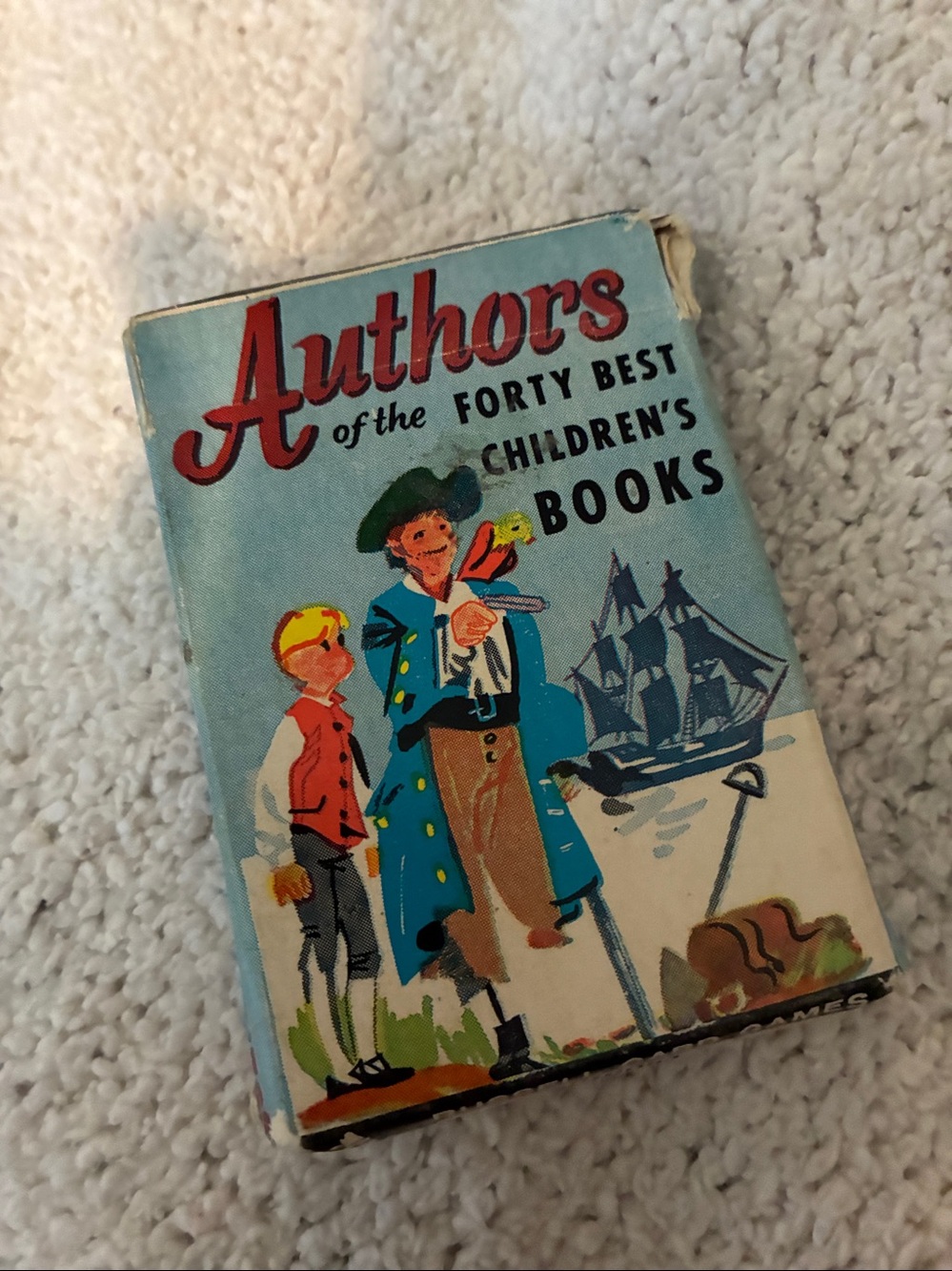AUTHORS of the 40 best children's books card game vintage Russell card games.